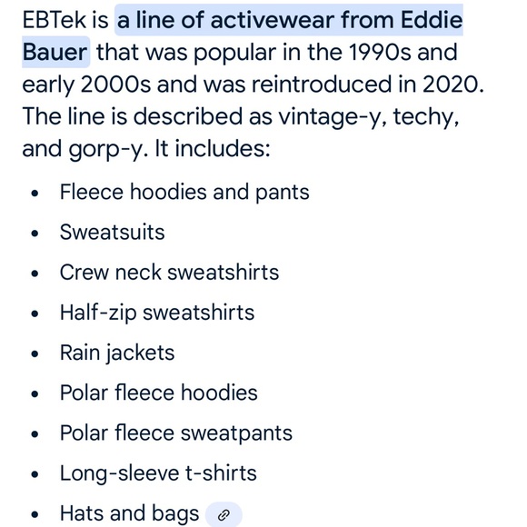 Vintage EBTek jacket, lite loft thinsulate, roomy, zipped closure and pockets. - Picture 10 of 10